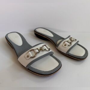 Cole Haan Slides Blue White Shoes with Nike Air